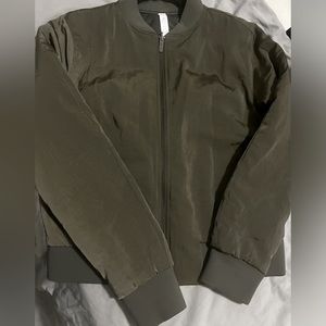 Lululemon Reversible Bomber Jacket in Dark Olive